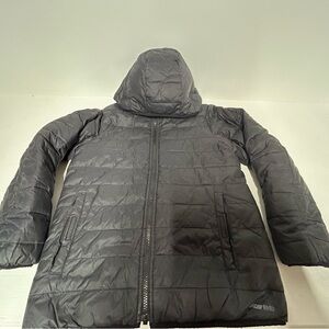 Lands' End Kids Puffer Jacket - Dark Gray - Boy's Medium 10/12